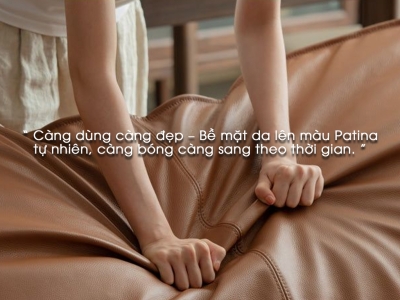 Da bò Full Grain Vẻ đẹp nguyên bản nâng tầm không gian sống