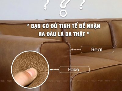 Cách nhận biết da thật trong nội thất Bí quyết chọn sofa da chuẩn